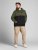 Jack & Jones JJEURBAN BLOCKING SWEAT Forest Green - Hupparit ja collegepaidat - Miesten hupparit ja collegepaidat isot koot