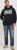Jack & Jones CORP LOGO Large Print Hoodie Black - Hupparit ja collegepaidat - Miesten hupparit ja collegepaidat isot koot