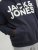 Jack & Jones CORP LOGO Large Print Hoodie Navy Blazer - Hupparit ja collegepaidat - Miesten hupparit ja collegepaidat isot koot