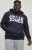 Jack & Jones CORP LOGO Large Print Hoodie Navy Blazer - Hupparit ja collegepaidat - Miesten hupparit ja collegepaidat isot koot