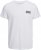 Jack & Jones CORP Logo T-Shirt White w Small Black Print - T-paidat - Isot T-paidat 2XL – 14XL