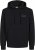 Jack & Jones CORP LOGO Small Print Hoodie Black - Hupparit ja collegepaidat - Miesten hupparit ja collegepaidat isot koot