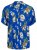 Jack & Jones JORLUKE FLORES Resort Shirt Nautical Blue - Kauluspaidat - Miesten isot kauluspaidat 2XL – 8XL