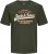 Jack & Jones JJELOGO O-Neck T-Shirt Kombu Green - T-paidat - Isot T-paidat 2XL – 14XL