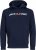 Jack & Jones CORP OLD LOGO REG FIT Hoodie Navy Blazer - Hupparit ja collegepaidat - Miesten hupparit ja collegepaidat isot koot