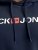Jack & Jones CORP OLD LOGO REG FIT Hoodie Navy Blazer - Hupparit ja collegepaidat - Miesten hupparit ja collegepaidat isot koot