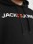 Jack & Jones CORP OLD LOGO REG FIT Hoodie Black - Hupparit ja collegepaidat - Miesten hupparit ja collegepaidat isot koot