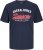 Jack & Jones LOGO O-Neck T-Shirt Dark Blue - T-paidat - Isot T-paidat 2XL – 14XL