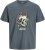 Jack & Jones Anatomy Skull Crew Neck T-Shirt Grey - T-paidat - Isot T-paidat 2XL – 14XL
