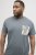 Jack & Jones Split Pocket Print T-Shirt Grey - T-paidat - Isot T-paidat 2XL – 14XL