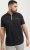 Jack & Jones Fusion Pique Zipper Polo Black - Pikeepaidat - Miesten isot pikeepaidat