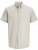 Jack & Jones Summer Shield Short Sleeve Shirt White Pepper - Kauluspaidat - Miesten isot kauluspaidat 2XL – 8XL