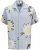 Jack & Jones Vira Marshall AOP Short Sleeve Shirt Skyway - Kauluspaidat - Miesten isot kauluspaidat 2XL – 8XL