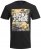 Jack & Jones JJPETE SHAPE Camo Print T-Shirt Black - T-paidat - Isot T-paidat 2XL – 14XL