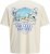 Jack & Jones Parallel Crew Neck T-Shirt Antique White - T-paidat - Isot T-paidat 2XL – 14XL