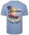 Kam Jeans 5711 Endless Summers Slub Tee With Back Print Blue - T-paidat - Isot T-paidat 2XL – 14XL