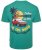 Kam Jeans 5711 Endless Summers Slub Tee With Back Print Emerald - T-paidat - Isot T-paidat 2XL – 14XL