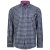 Kam Jeans 6156 Long Sleeve Check Shirt Navy - Kauluspaidat - Miesten isot kauluspaidat 2XL – 8XL