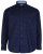 Kam Jeans 6158 Long Sleeve Dobby Embroidery Shirt Navy - Kauluspaidat - Miesten isot kauluspaidat 2XL – 8XL