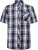 Kam Jeans 6301 SS Casual Check Shirt Navy - Kauluspaidat - Miesten isot kauluspaidat 2XL – 8XL