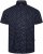 Kam Jeans 6325 Dobby Print Short Sleeve Shirt Black - Kauluspaidat - Miesten isot kauluspaidat 2XL – 8XL