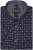 Kam Jeans 6325 Dobby Print Short Sleeve Shirt Black - Kauluspaidat - Miesten isot kauluspaidat 2XL – 8XL