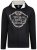 Kam Jeans 705 Motor Oil Hoodie Black - Hupparit ja collegepaidat - Miesten hupparit ja collegepaidat isot koot