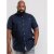 D555 Brixton Shirt Navy - Kauluspaidat - Miesten isot kauluspaidat 2XL – 8XL