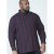 D555 Grady Long Sleeve Check Shirt - Kauluspaidat - Miesten isot kauluspaidat 2XL – 8XL