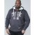 D555 Vadal Full Zip Hoodie Charcoal - Hupparit ja collegepaidat - Miesten hupparit ja collegepaidat isot koot