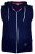 D555 Blake Sleeveless Hoodie Navy - Hupparit ja collegepaidat - Miesten hupparit ja collegepaidat isot koot