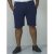 D555 Jackie Ribbed Jersey Shorts Navy - Collegehousut ja collegeshortsit - Miesten Isot collegehousut ja collegeshortsit