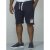 D555 Lindon Jersey Shorts Navy - Collegehousut ja collegeshortsit - Miesten Isot collegehousut ja collegeshortsit
