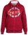 D555 Rylan Hoodie Red - Hupparit ja collegepaidat - Miesten hupparit ja collegepaidat isot koot
