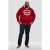 D555 Rylan Hoodie Red - Hupparit ja collegepaidat - Miesten hupparit ja collegepaidat isot koot