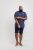 D555 Rogers Printed Polo Navy - Pikeepaidat - Miesten isot pikeepaidat