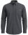 Motley Denim Lisbon Long Sleeve Shirt Charcoal - Kauluspaidat - Miesten isot kauluspaidat 2XL – 8XL