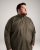 Motley Denim Lisbon Long Sleeve Shirt Dark Khaki - Kauluspaidat - Miesten isot kauluspaidat 2XL – 8XL