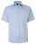 Kam Jeans 6283 Casual SS Herringbone Shirt Blue - Kauluspaidat - Miesten isot kauluspaidat 2XL – 8XL