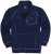 Adamo Manuel Sweatshirt with Zipper Navy - Hupparit ja Collegepaidat - Miesten hupparit ja collegepaidat isot koot