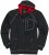 Adamo Michael Hoodie with Zipper Charcoal - Hupparit ja collegepaidat - Miesten hupparit ja collegepaidat isot koot