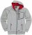 Adamo Michael Hoodie with Zipper Grey - Hupparit ja Collegepaidat - Miesten hupparit ja collegepaidat isot koot
