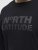 North Latitude 53123 Logollinen collegepaita Musta - Hupparit ja collegepaidat - Miesten hupparit ja collegepaidat isot koot