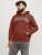 Jack & Jones CALEB Hoodie Red - Hupparit ja collegepaidat - Miesten hupparit ja collegepaidat isot koot