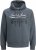 Jack & Jones 2 COL LOGO Hoodie Grey - Hupparit ja collegepaidat - Miesten hupparit ja collegepaidat isot koot