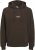 Jack & Jones Soho Hoodie Brown - Hupparit ja collegepaidat - Miesten hupparit ja collegepaidat isot koot