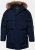 JP1880 Quilted Parka Lightweight and Warm with Faux Fur Hood Navy - Takit - Miesten Takit, isot koot – 2XL – 12XL