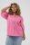 Kaffe Curve Karlia 3/4 Sleeve Blouse Pink - Puserot & tunikat - 