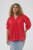 Kaffe Curve Karlia 3/4 Sleeve Blouse Red - Puserot - 