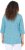 Ulla Popken Flower Print 3/4 Sleeve A-Line Tee Deep Aqua - Painetut T-paidat naisille - 